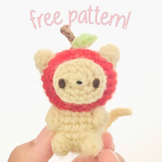 Apple bear crochet pattern