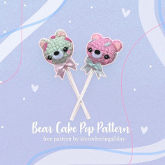 bear cake pop pattern