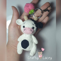 Cash cow keychain crochet pattern