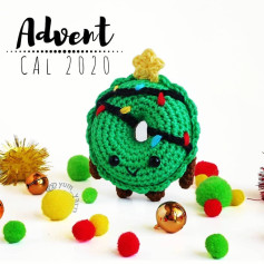Christmas bagel crochet pattern