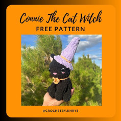 connie the cat witch free pattern