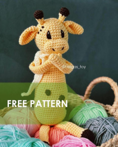 Cow rattle crochet pattern