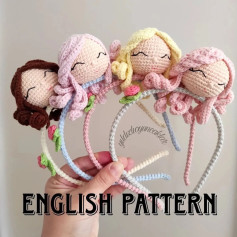 crochet pattern using girls headband
