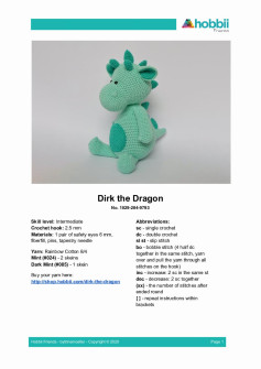 Dirk the Dragon crochet pattern