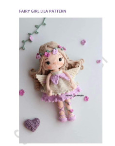 fairy girl lila crochet pattern doll