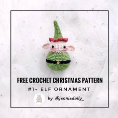free crochet christmas patten elf ornament