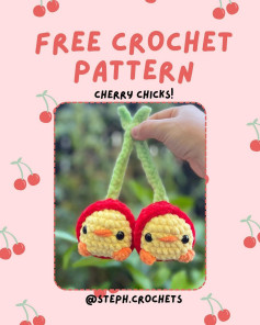 free crochet pattern cherry chicks
