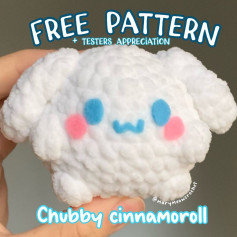 FREE crochet pattern | chubby cinnamoroll 💙 . . *