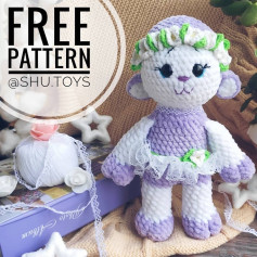 free crochet pattern cute sheep 🐏 🌸