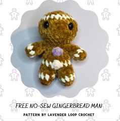 free no sew gingerbread man