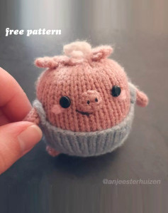 free pattern christmas piggy