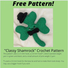 free pattern classy shamrock crochet pattern