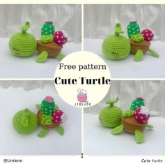 free pattern cute turtle