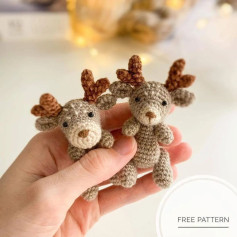 free pattern deer (reindeer)