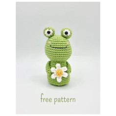 free pattern green frog