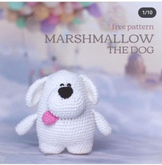 free pattern marshmallow the dog