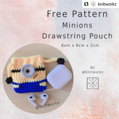 free pattern minions drawstring pouch