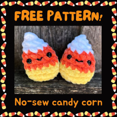 free pattern no sew candy corn