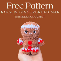 free pattern no sew gingerbread man