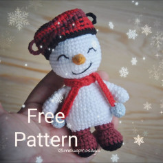 free pattern perky snowman ornament