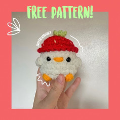 free pattern strawberry chick