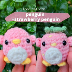 free pattern strawberry penguin