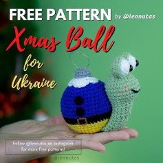 free pattern xmas ball for ukraine