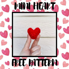mini heart free pattern