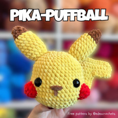 💛PIKA-PUFFBALL FREE PATTERN💛