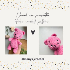 pink little pig crochet pattern