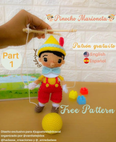 🙌🏼💃🏽. Pinocchio Puppet 😄 crochet pattern