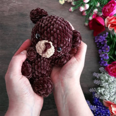 plushy teddy bear crochet pattern