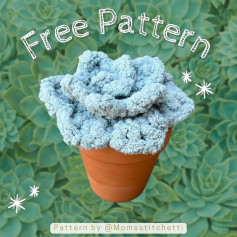 potted succulent crochet pattern