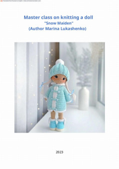 snow maiden crochet pattern a doll