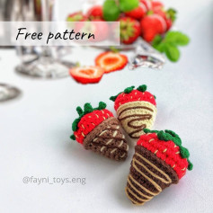 Strawberry🍓 and chocolate crochet pattern