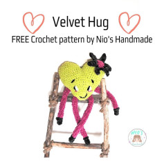 waiting heart crochet pattern,velvet hug)