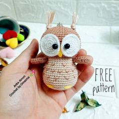 White-eyed owl crochet pattern