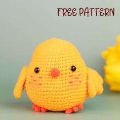 yellow chicken crochet pattern