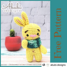 yellow rabbit crochet pattern