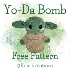 yo-da bomb free pattern yoda