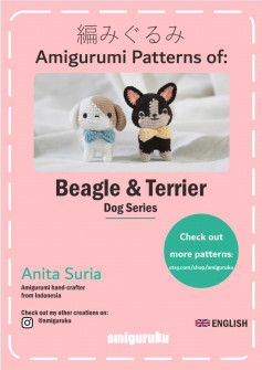 amigurumi patterns of beagle & terrier