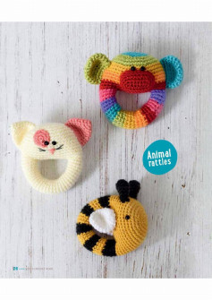 animal rattles crochet pattern