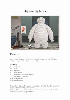 baymax big hero 6 crochet pattern