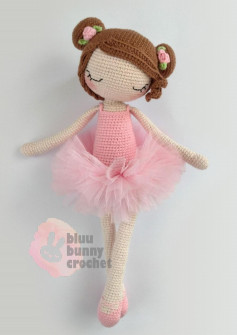 bluu bunny crochet girl doll pattern