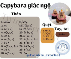 capybara giác ngộ, chart móc kẹp tóc hoa, chart bí ngô pochacco, chart ma đội mũ, chart minion chart bánh kem mini, chart capybara donut bánh cupcake, chart hoa.