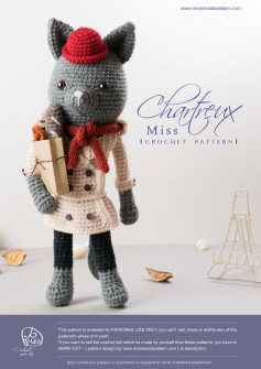 Chart reu CROCHET PATTERN miss cat