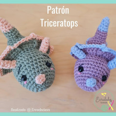 ✨️Cómo se hace ✨️ Patrón gratis ! Triceratops 🫶😊