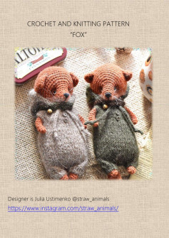 CROCHET AND KNITTING PATTERN “FOX”