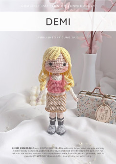 demi girl doll crochet pattern