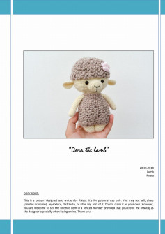 Dora the lamb crochet pattern